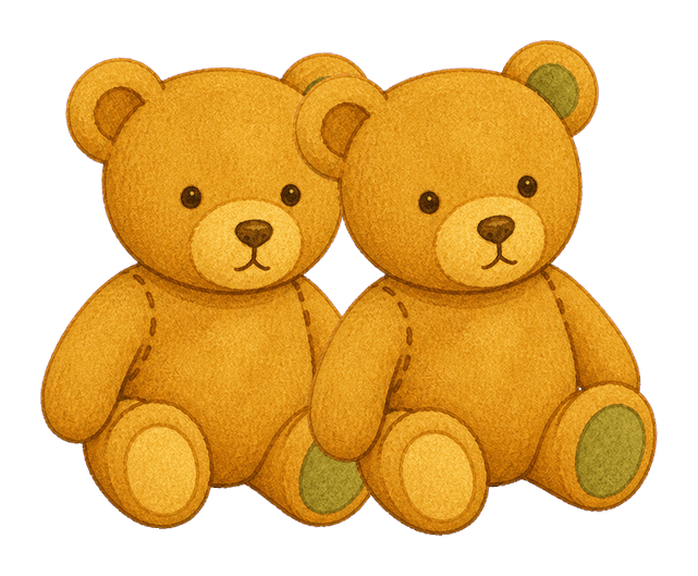 two teddies